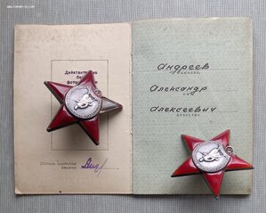 Комплект, КЗ 2 шт. и медаль Б/З.