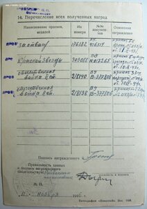 К-кт дубликатов. От. 2 ст.-2 шт. КЗ и Отвага.