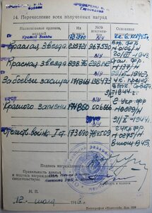 Красное Знамя боевое № 171.860 на начальника СМЕРШ 24 гв СК