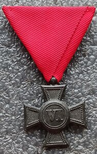 Крест За VI лет беспорочной службы для низших чинов III кл.