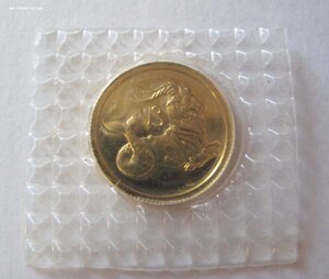 Золото 25 рублей 2002 г.  Козерог. 3,11 грамма.