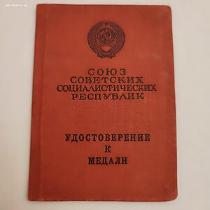 За Трудовую Доблесть, Б/Н с документом.