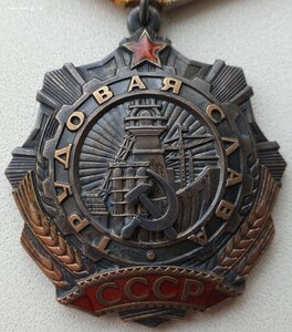 Трудовая Слава 3ст. № 28.810 с орденской на женщину