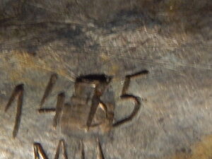 ОСС Наркоммясомолпрома СССР № 1475 ( цифра 7 - перерезана )