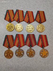 8 медалей  - выслуга без ведомства