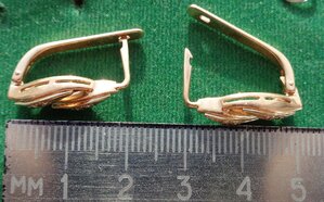 Серёжки Золото 583 пр Бриллианты