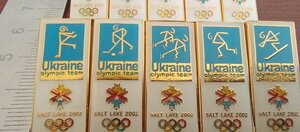 Набор знаков 10 штук, Национальный олимпийский комитет Украи