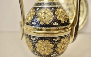 Винный набор Эгоист. Серебро, позолота.