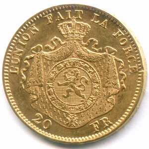 20 франков 1874 Бельгия