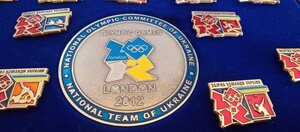 Набор знаков Олимпийской сборной Украины на олимпиаде 2012 г