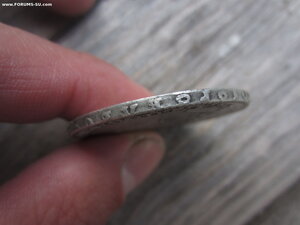 Рубль 1725 года.Петр Первый.