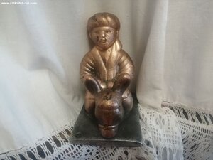 Статуэтка "Насреддин на осле", медная