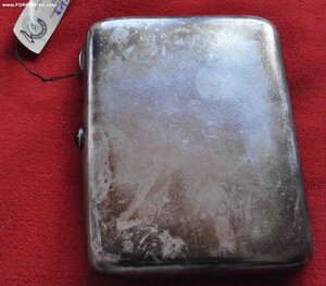 портсигар КРЕМЛЬ  50- е годы с этикеткой. 875 пробы. Вес 176