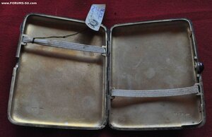 портсигар КРЕМЛЬ  50- е годы с этикеткой. 875 пробы. Вес 176