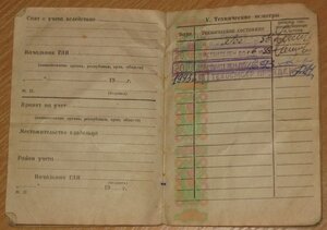 Технический паспорт мотоцикла Восход 3М  1985 г.