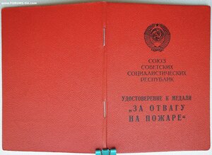 Отвага на пожаре 1979 год ПВС УССР