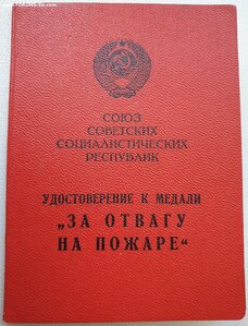 Отвага на пожаре 1979 год ПВС УССР
