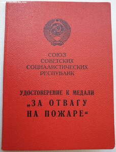 Отвага на пожаре 1979 год ПВС УССР