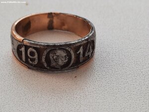 кольцо 1914 год с Кайзером