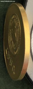 Школьная Медаль Золотая Армянской ССР.40мм.