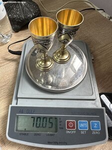 Рюмки Серебро 875 Кубачи