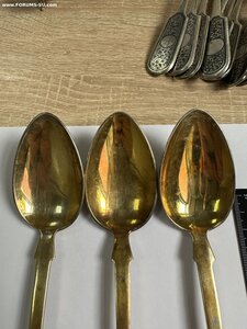 Ложки Серебро 875 Северная Чернь