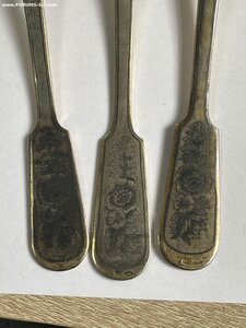 Ложки Серебро 875 Северная Чернь