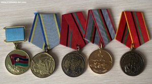 Афганистан : медали (От благ. афганского народа + 4 юбилейки
