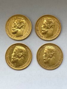 5 рублей 4шт. (1898г. 1899г. 1900г.) ФЗ,АГ