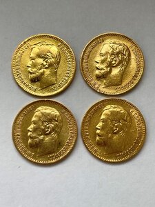5 рублей 4шт. (1897г, 1898г, 1899г, 1900г.) АГ,ФЗ