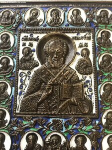Новые меднолитые иконы с горячей эмалью отличного качества