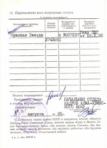 КЗ и Отвага на доках. Афганистан. Командир разведвзвода