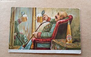 Рекламная открытка: Пильзенское пиво