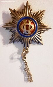 Знак Общества попечения об увечных воинах, калеках и брош.де