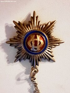 Знак Общества попечения об увечных воинах, калеках и брош.де