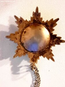 Знак Общества попечения об увечных воинах, калеках и брош.де