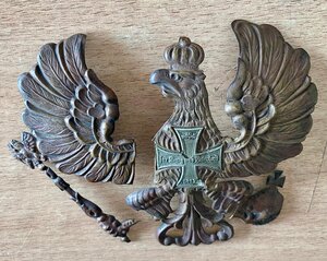 Кокарда на офицерский шлем. Орёл с крестом Восточная Пруссия