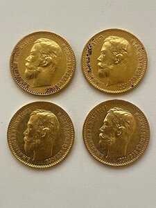 5 рублей 4шт. (1899г. 1900г. 1901г. 1902г.) АР,ФЗ