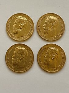 5 рублей 4шт. (1898г. 1899г.) АГ,ФЗ,ЭБ