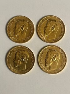 5 рублей 4шт. (1897г, 1898г, 1899г, 1900г.) ФЗ,АГ