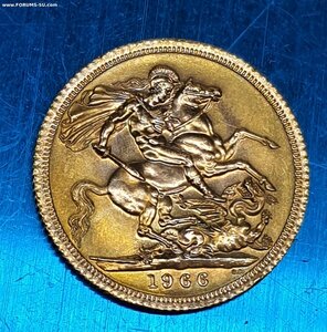 Соверен 1966 золото