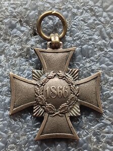 Памятный крест 1866 г. Саксония