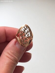 Кольцо золотое 583 пробы