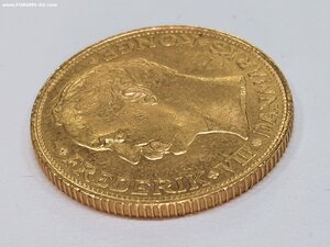 20 крон 1909 золото Дания