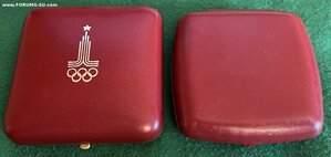 Две настольные медали. Олимпиада - 1980