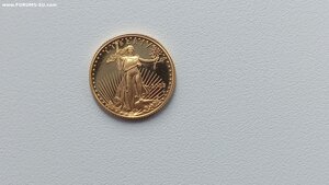 5 долларов США,2003Г,PROOF.Разновидность.1\10унц.Золото.