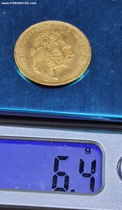 8 флоринов 20 франков 1892 Австро-Венгрия золото