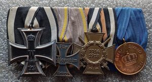 Наградная колодка ПМВ Германия
