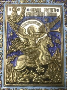 Новые меднолитые иконы с горячей эмалью отличного качества