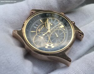 Мужские золотые наручные часы НИКА с хронографом